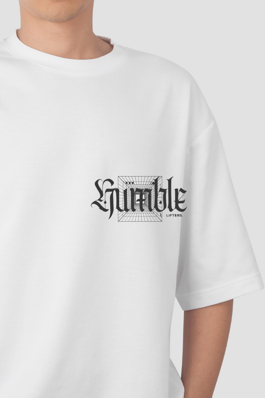 Oversized Tshirt white with minimalist Logo